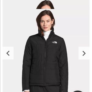 Black North Face Mossbud insulated reversible jacket